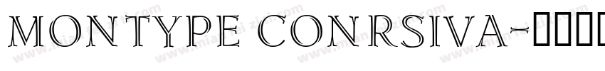 Montype Conrsiva字体转换